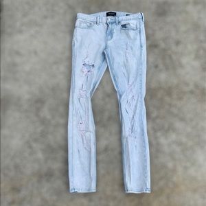 Pacsun light denim stacked skinny jeans size 30